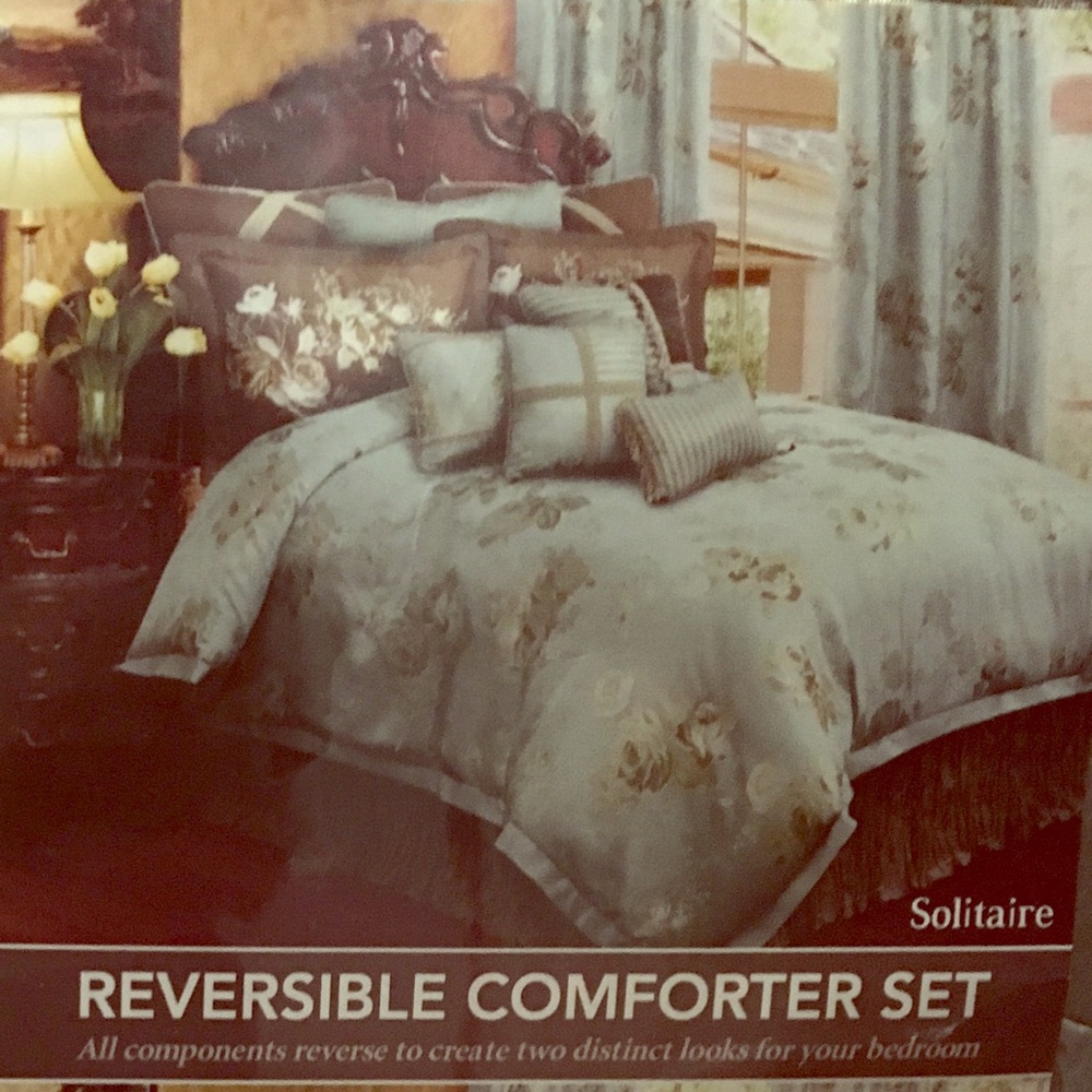 Reba reversible comforter bedding set